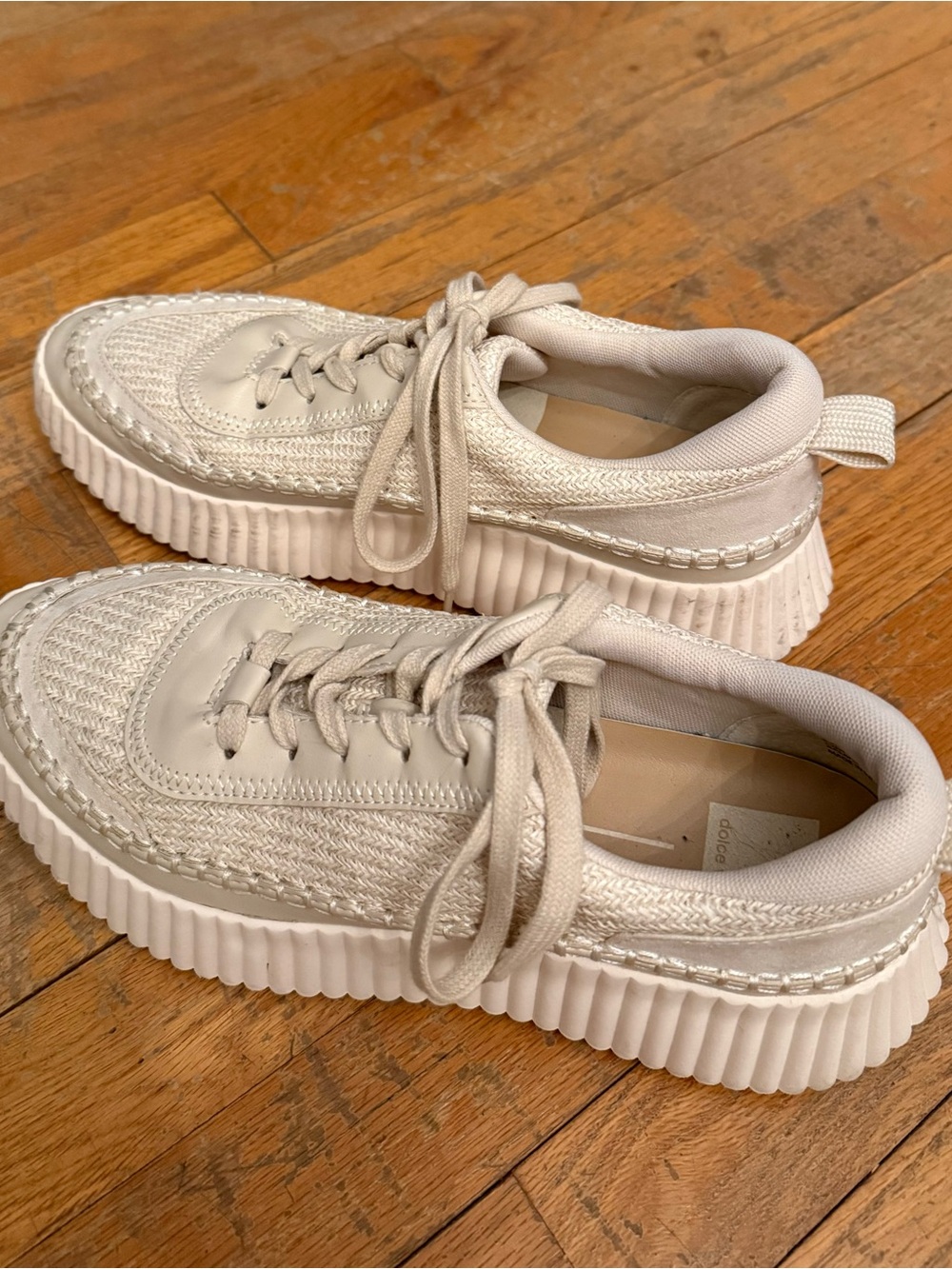Dolce Vita Daran Platform Sneaker Bone Sz 9.5